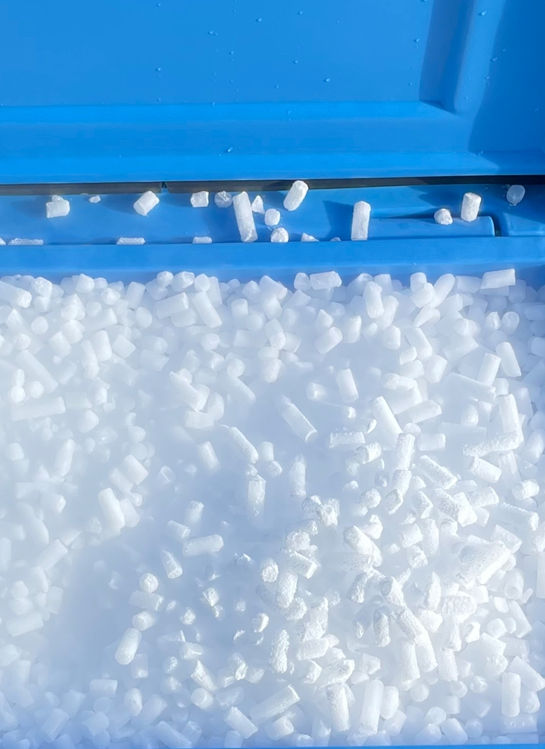 Fresh dry ice pellets ready for same-day delivery in Philadelphia